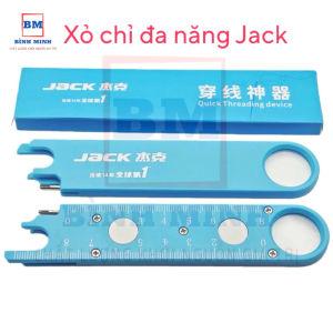 Xỏ chỉ JACK tiện dụng có kính lúp mini thước chia và căn thẳng cong đường may