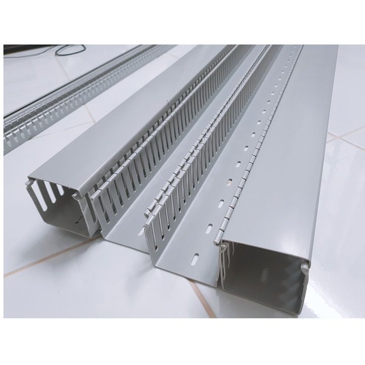 Máng điện 25x25 / 25x45 / 35x35 / 35x45 / 45x45/ 45x65 / 65x65 / 85x85 / 105x105 máng nhựa luồn dây điện dài 85cm