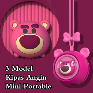 Kipas Lotso Kipas Angin Mini Portable 3Model Angin Kipas Angin Mini Lotso Super Sejuk Hand Held Fans