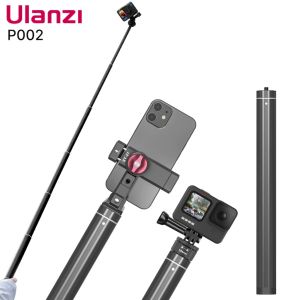 ULANZI P002 160cm Extension Rod Camera Selfie Stick - Mobile Phone Photography Accessory with Stabilizer, Rigs, Microphone, LED Lights