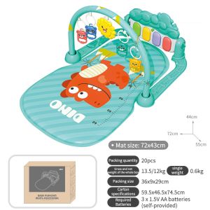 Baby Music Rack Play Mat Gym Crawling Game Pad Kids Early Education Gym Crawling Toy
