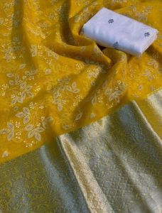 [PRE-ORDER] Kanchi Organza Saree 💓💓💓(ETA:2023-12-30)