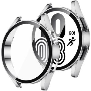 CNAGAIN Glass+case for samsung galaxy watch 4/5 44mm 40mm Accessorie PC all-around Anti-fall bumper cover smart watch screen protector