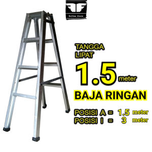 Peralatan Rumah Tangga Lipat 1.5 Meter Bahan Baja Ringan Carbon Steel Kuat Kokoh