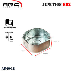 18ga JUNCTION BOX Metal Deep-Type for electrical wiring 1/2" & 3/4" Knockout Hole