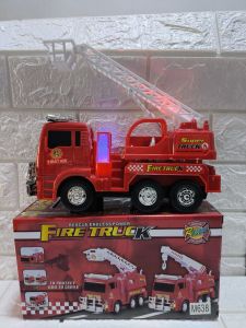 CWVS BUMP AND GO FIRETRUCK VEHICLES TOY WITH LIGHTS AND SOUNDS TOY FOR KIDS