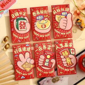 6Pcs Angpau Packet 2026红包 Horse Envelope New Year Red Packet 2026 CNY Luck Money Bag 新年紅包封2026 马年 紅包
