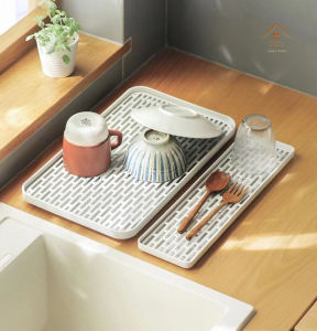 DXL Drain Tray Household Living Room Double Tray Rectangular Tea Tray Fruit Tray Creative Drain Basket