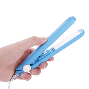 Mini Hair Straightener Flat Iron 2in1 Curling Straight Style Free Box