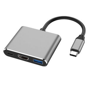 3 In 1 USB C Hub Type-c To HDMI-Compatible HUB Adapter USB 3.0 PD Charging Splitter For  Air Pro Huawei Nintendo  SeaSpark