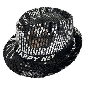 Shimmering Sequined Hat for Stage Show Hat New Year Eve Hat Headwear Gentleman Hat Carnivals Party Accessory Headpiece