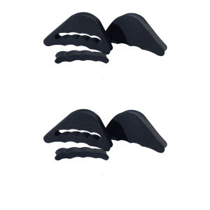 2 คู่ผู้หญิงรองเท้าส้นสูงครึ่งเท้าด้านหน้าแทรกนิ้วเท้าเสียบเบาะบรรเทาอาการปวดป้องกัน