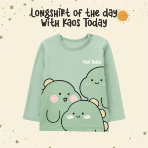 Kaos Lengan Panjang Full Print Premium Anak Warna Mint