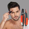 2 In 1 Electric Nose Ear Trimmer,Multi-Functional Men's Hair Remover for Hair Removal Eyebrow Shaping Hair Trimmer Switchblade Shaver Grooming Tool Kit Men's Nose Ear Face Neck Eyebrow Hair Mustache Beard Trimmer Painless Hair Removal Tool. 