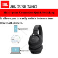 JBL TUNE 720BT Original Authentic Wireless Bluetooth Over-ear Style Headphones Foldable Multi-point Connection for Sports Music. 