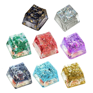 Resin Keycaps OEM Profile with Backlights For Mechanical Keyboards Translucently Keycap Personality