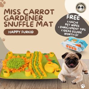 ✅[SG] MISS CARROT GARDENER SNUFFLE MAT ★ Nosework Training ★ FREE Enrichment e-Guide Worth $7★ SG Stock ★ Kopi Lobang