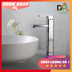 Hàng Cao Cấp Vòi lavabo chậu rửa mặt nóng lạnh vuông HODABOSS mạ NIKENkiểu dáng nhỏ gọn hiện đại