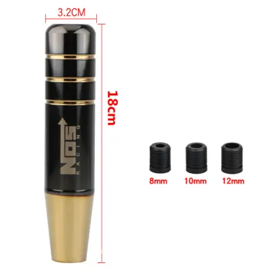 Carstorm Car Gear Shift Knob Universal Racing Car Bride Burnt Blue Aluminum Car Gear Shift Knob Shifter 9CM 13CM 18CM