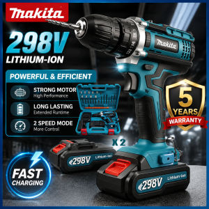 COD+Cordless Drill Heavy Duty Makita Original Japan Electtic Drill Set Japan Made With Hammer 24V-48v-168v-298V Battery Portable Brushless Cordless Hand Drill Rechargeable Electtic Drill Power Tools For Motor Wireless Drill Charger On Sale