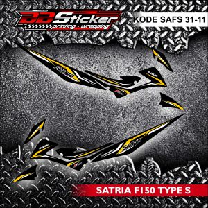 STRIPING MOTOR SUZUKI SATRIA FU 150 FACELIFT TIPE S | STICKER LIST SAFS 31 RACING