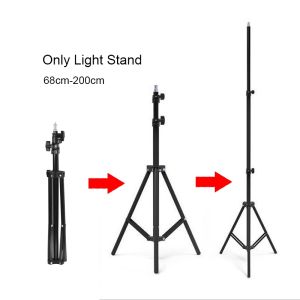 Portable Tripod 2.1m Extendable Selfie Stand with Bluetooth Shutter Phone Bracket 360° Rotatable Tripod Stand Live Streaming Phone Holder