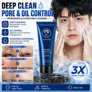 JMY Blackhead Removal Cleanser Deep Cleansing Face Wash Refreshing Moisturizing Oil Control Pore Care Facial Cleanser