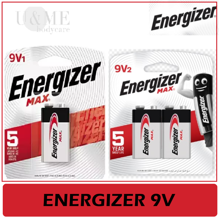 Energizer Battery Max Alkaline Batteries 9V/9V2 Lazada