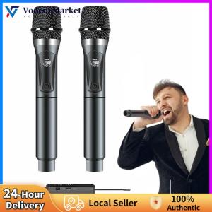 Wireless Microphones for Karaoke Singing Wireless Dynamic Microphones with Clear Sound for Church and Stage Performances