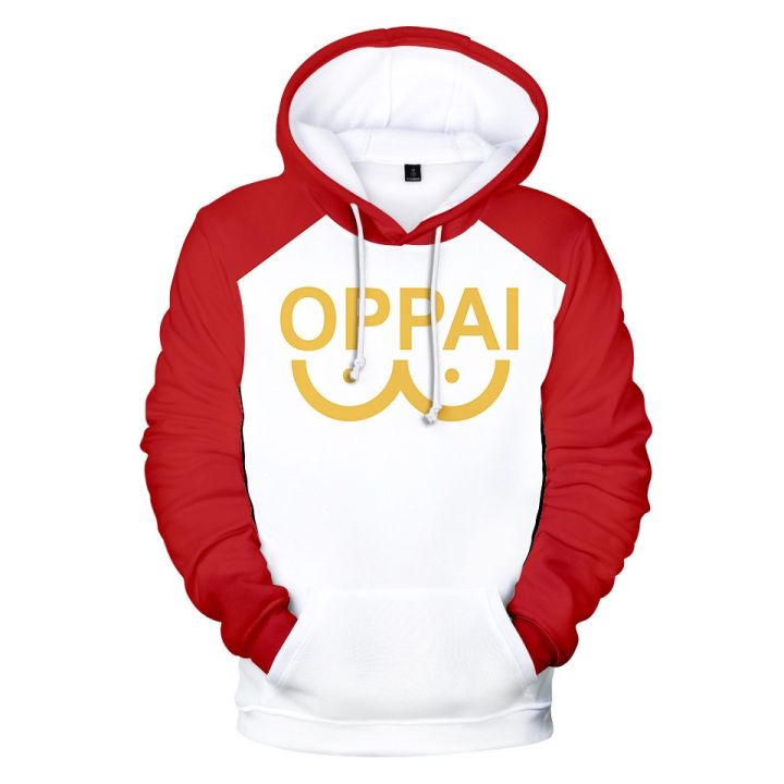 New Anime One Punch man Saitama Oppai Hoodie Hooded Sweatshirt Hoodie  Cosplay Costume New Fleece Haruku Jacket and Coat Lazada PH