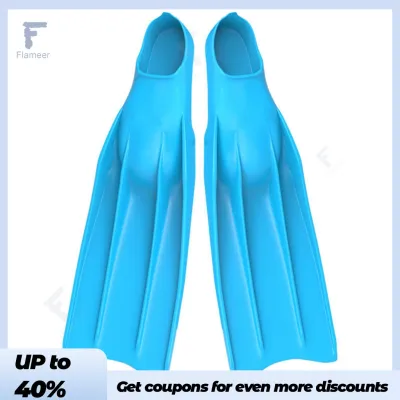 High Propulsion Performance Freediving Fins Full Foot Pocket Long Blade Fins Lightweight for Diving