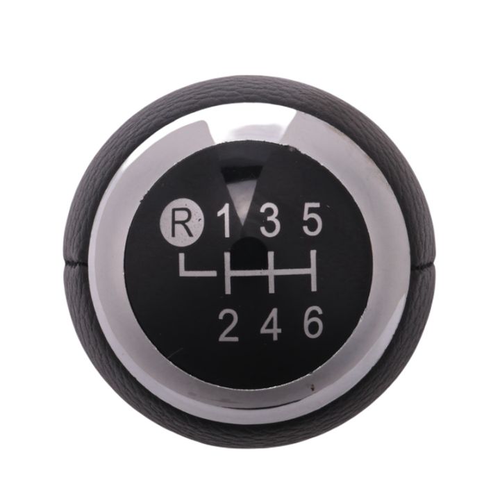6-Speed Leather Shift Knob - M12x1.25 Thread For Toyota Tacoma, Corolla, Land Cruiser