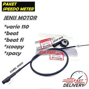 1 SET PAKET GIR BOX + TALI KILO METER  BEAT KARBU /BEAT FI / BEAT POP / VARIO 110 / SCOOPY / SPACY / GIR BOX / GIR BOK 1 SET / GIGI SPIDO / SPEEDO METER / KABEL GEAR BOX KILO METER /TALI SPIDO METER GEARBOX KVB / KVY PAKETAN