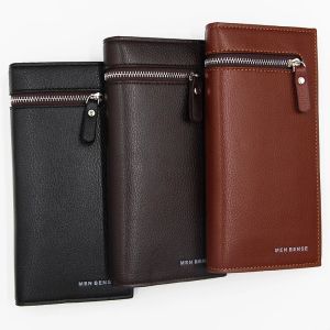 Quincy Label - ERNEST Dompet Panjang Pria Bahan Kulit PU IMPORT