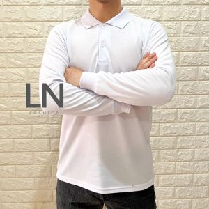 Kaos Kerah Lengan Panjang/ Poloshirt / Kaos Kerah Wangki Lengan Panjang Polos