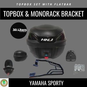 Yamaha Mio Sporty Set HNJ Top Box 30 Liters (012) With Flat Bar MB Monorack Bracket