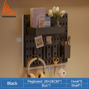 Pegboard Wall Organizer Wall Shelf Accessories Desk Organizer Hanger Board For Office Kitchen Rack Wall Display Rack Storage Organizer