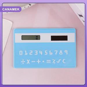 【CANAMEK】 Solar 8 Digit Calculator Student Mini Calculator Portable Slim Calculator Stationery Math Toys School Electronics Calculator