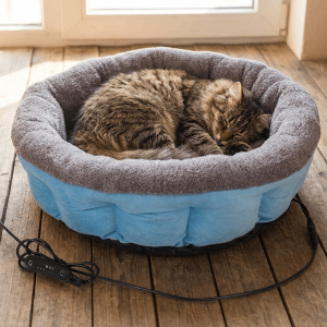 TEWUB USB Charging Pet Heating Nest Soft Plush Warm Adjustable Temperature Cloud Sofa Dog House Pet Supplies Timer Function Cat Sleeping Nest Winter Season