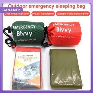 【CANAMEK】 Emergency Sleeping Bag Ultra Waterproof Mylar Thermal Blankets Lightweight Survival Sleeping Bag Keep Warm For Camping Hiking