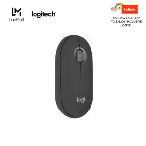 Logitech Pebble Mouse 2 M350s Slim Bluetooth Wireless Mouse Portable Lightweight Customizable Button Quiet Clicks Easy-Switch for Windows macOS iPadOS Android Chrome OS