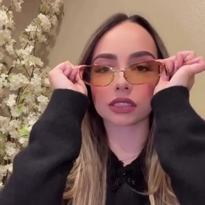 Millennial Hot Girl Style Y2K Trendy fashionable sunglasses high-end metal sunglasses