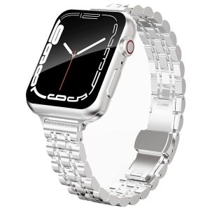 Slim Stainless Steel Strap For Apple watch band S10 42mm 46mm 49mm 40mm 38mm 44 41mm 45mm Luxury Metal Bracelet for i Watch SE 6 5 7 8 9 Ultra 2