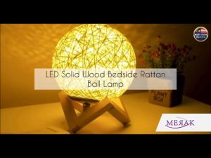 Sepak Takraw LED Night Light Table Lamp Desk Lamp Bedroom Study Lampu Bilik Tidur Led Lampu Katil Lampu Meja 藤球LED小夜灯床头灯