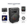 K-Song KTV Wireless Speaker ZQS1430 & 1431 / USB Rechargeable Bluetooth Speaker with LED Light , FM Radio , USB , MIC , AUX. 