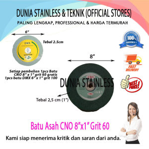 Batu asah CNO 8" x 1" grit 60 gosok poles batu besi