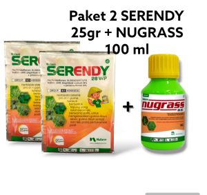 Paket Herbisida NUGRASS 69EC isi 100ml + 2 SERENDY 28 WP isi 25gr