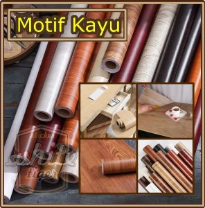 Wallpaper Dinding Motif Kayu & Furniture PVC Murah Terbaru