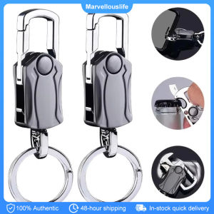 Outdoor Metal Keychain Keyring 360 Rotatable Keychain Fidget Rotator with Bottle Opener Car Keychain Accessories Gift