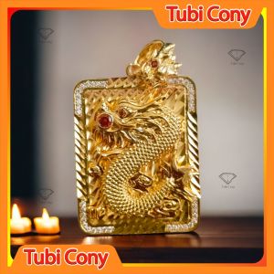 Mặt dây chuyền rồng nam đính đá CZ lại cao cấp tinh xảo M823-230 Tubi Cony
